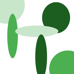 green chair with green leaves