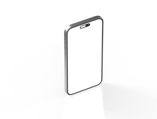 smartphone  With Blank Screen in 3d