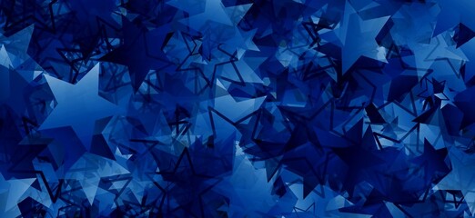 blue stars abstract background illustration 