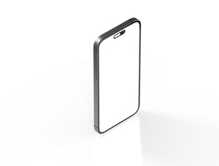 All-screen smartphone mockup isolated 3d