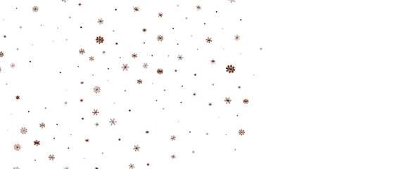 Falling snow at night. Bokeh lights