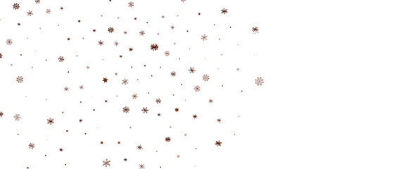 Falling snow at night. Bokeh lights