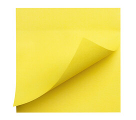 Pack of square yellow stickers cut out