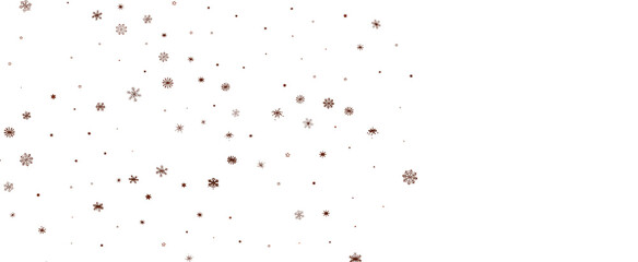 Falling snow at night. Bokeh lights