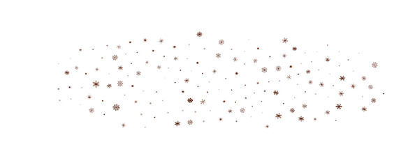 Falling snow at night. Bokeh lights