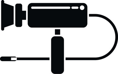 Health endoscope icon simple vector. Medical examination. Surgery organ