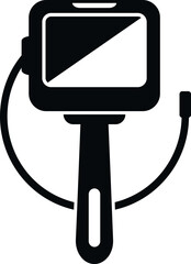 Hospital endoscope icon simple vector. Medical camera. Diagnostic organ