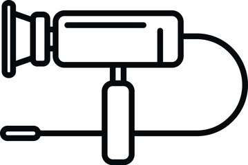 Health endoscope icon outline vector. Medical examination. Surgery organ