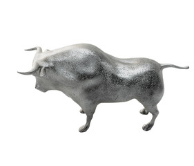 Silver Bull Token Statuette
