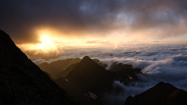 Atardecer desde el collado de Sotllo