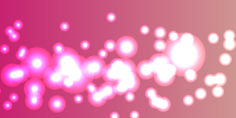 Abstract festive pink bokeh light background. Holiday concept and celebration background. Defocused bokeh blur lights background.