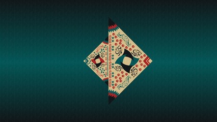 Geometric shapes with folky modern decorations, background, wallpaper, texture, illustration, desktop, cover, card, gift, frame, wall, book