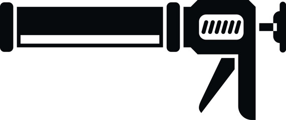 Silicon gun icon simple vector. Silicone tube. Home building