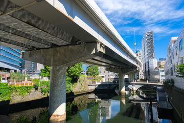 東京都中央区 常盤橋から見える日本橋川