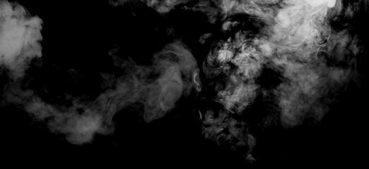 smoke abstract on black background