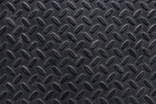 Black Diamond Plate Metal Background Texture