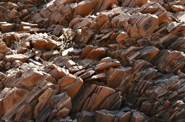 Beautiful organ Pipes near Khorixas, Namibia