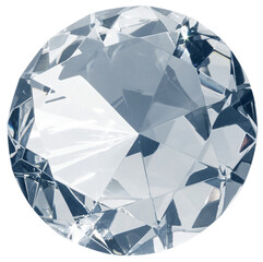 Blue diamond gemstone isolated
