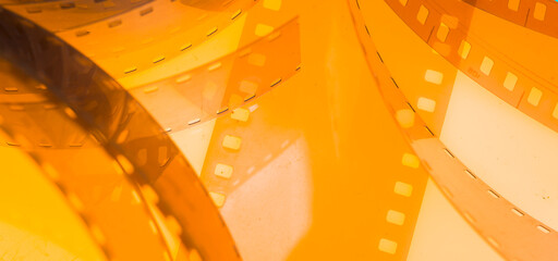 background with film strip.beautiful abstract background with film strip on colorful background...