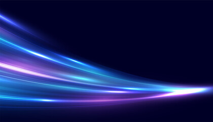 Modern abstract speed line background. Dynamic motion speed of light. Technology velocity movement pattern for banner or poster design. Vector EPS10.