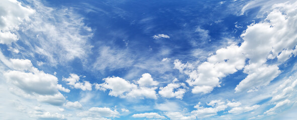Beautiful background of the sky with cloudscape in sunny day.