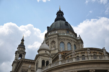 Fototapeta na wymiar St. Stephen's Basilica is a Roman Catholic basilica in Budapest. It is named in honour of Stephen, the first King of Hungary.