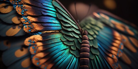 Detailed butterfly wings texture