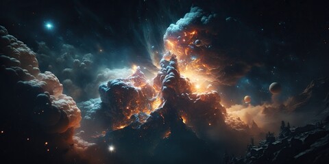 Nebula illustration cloudy