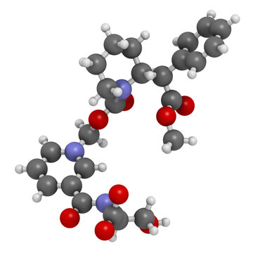 Serdexmethylphenidate chloride drug molecule. 3D rendering.