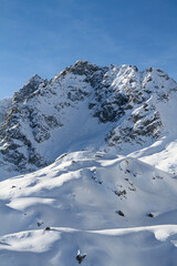 Fototapeta na wymiar Tonale ski resort with Rhaetian Alps