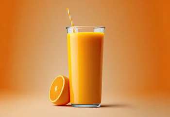 Fototapeten concept of orange juice created with Generative AI technology © Robert Herhold