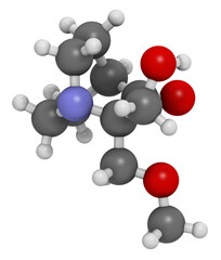 Eprenetapopt cancer drug molecule. 3D rendering.