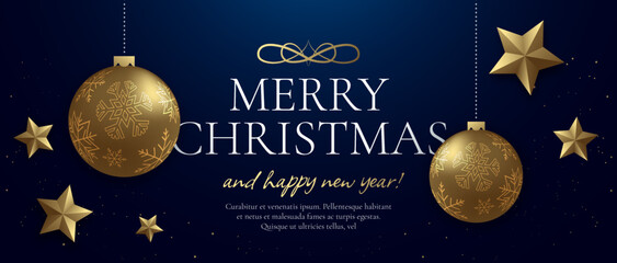 Merry Shristmass sale banner template, poster, greeing card, new year discount