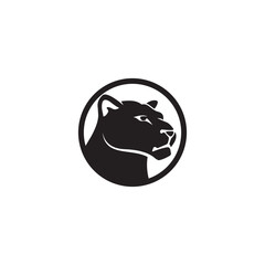 head lioness logo design