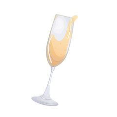 a glass of champagne on a transparent background