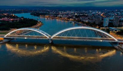 Fototapeta na wymiar bridge in Novi Sad, Serbia