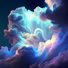 background with smoke clouds