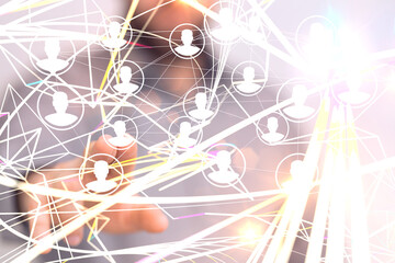 conference Digital Network and data concept 3d