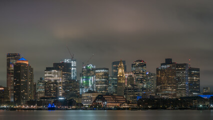 Boston at night