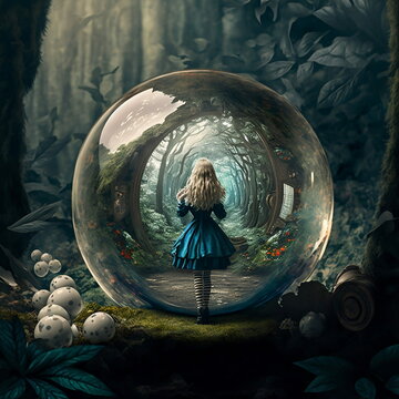 Alice in Wonderland in a Crystal Ball