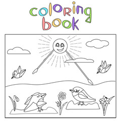 color a drawing for children from 4 to 6 years old
