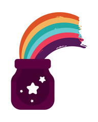 ink bottle with rainbow supply