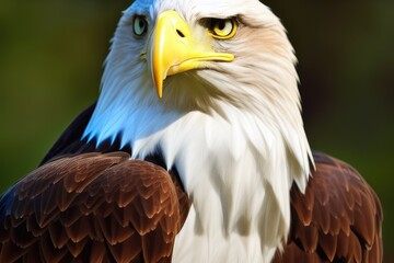 Obraz premium Majestic High-Resolution Image of an Eagle in its Natural Habitat, Ideal for Adding a Sense of Freedom and Grandeur to Your Design Project