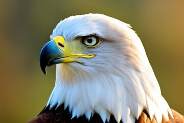 Obraz premium Majestic High-Resolution Image of an Eagle in its Natural Habitat, Ideal for Adding a Sense of Freedom and Grandeur to Your Design Project