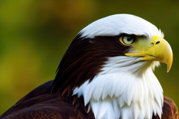 Fototapeta premium Majestic High-Resolution Image of an Eagle in its Natural Habitat, Ideal for Adding a Sense of Freedom and Grandeur to Your Design Project