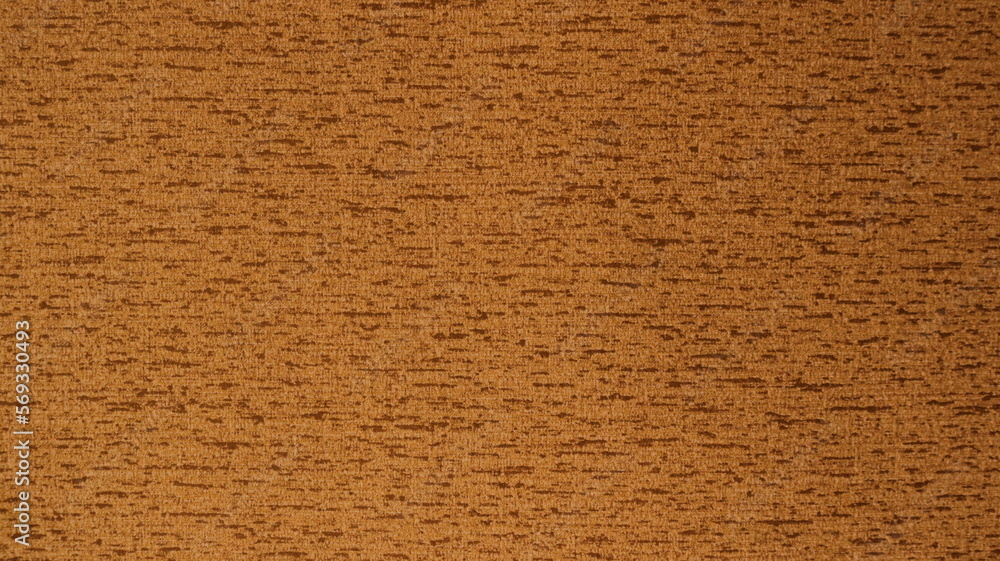 Wall mural graphic resource of orange brown paper material with ripples of short horizontal stripes full frame,