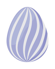 lilac spring egg painted
