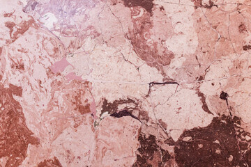Pink marble pattern, background texture. Front view