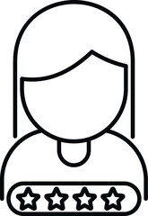 Top ranking manager icon outline vector. Medal trophy. Win quality