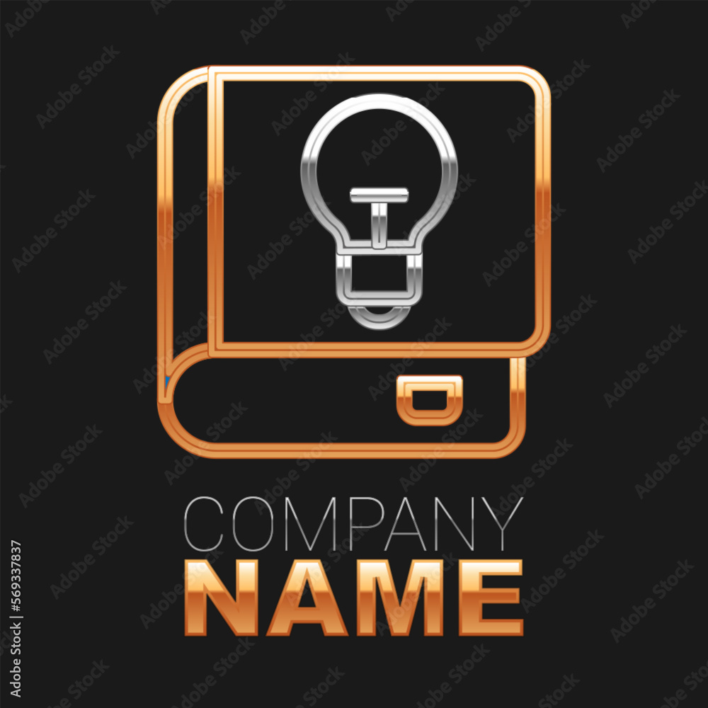Poster line user manual icon isolated on black background. user guide book. instruction sign. read before u